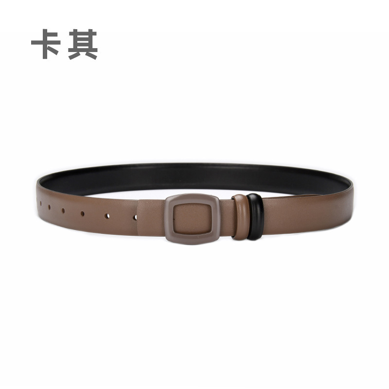 女生真皮皮带女士牛皮腰带女装饰百搭大衣外套牛仔裤女款裤带批发|undefined