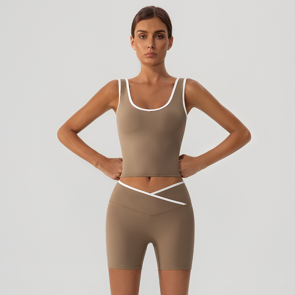 Body Shape Breathable Sports Chaleco Desnudo Running Fitness Yoga Set Top Yoga Set de mujer