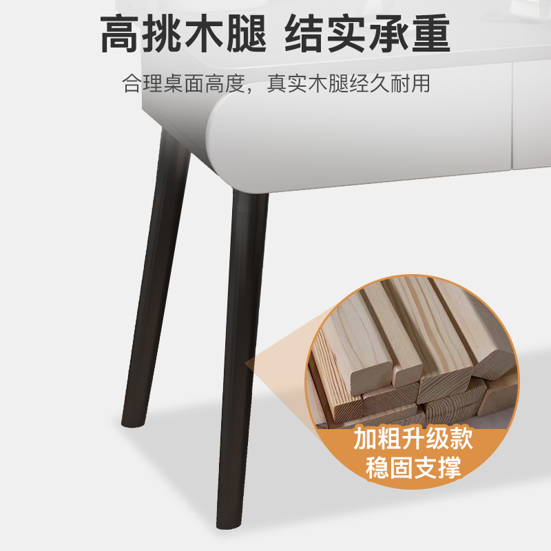 Comedor de tocador pequeño dormitorio doméstico con espejo de maquillaje mesa de maquillaje de lujo nórdica mesa de tocador