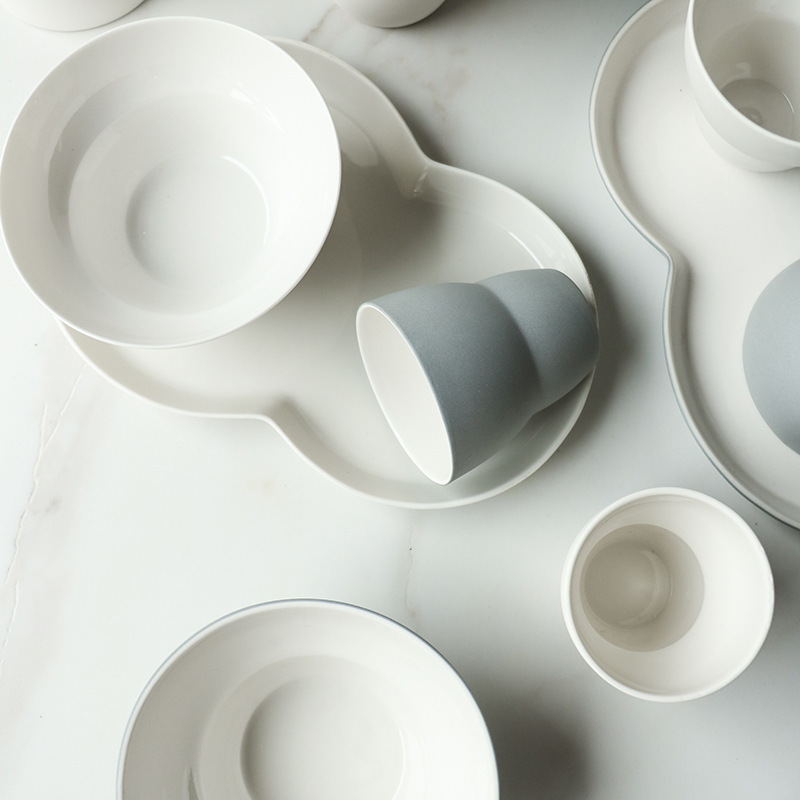 Hotel Featured Dim Sum Plate Creative Breakfast Dishes suit New Creative Milk Cup Western-style Restaurant Salad Bowl