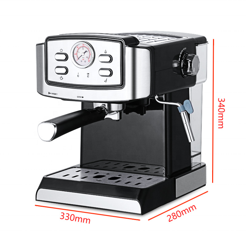 Máquina de café espresso semiautomática de bombeo de 15 bar, cápsula de café en polvo, burbujas de leche, pequeña máquina doméstica todo en uno