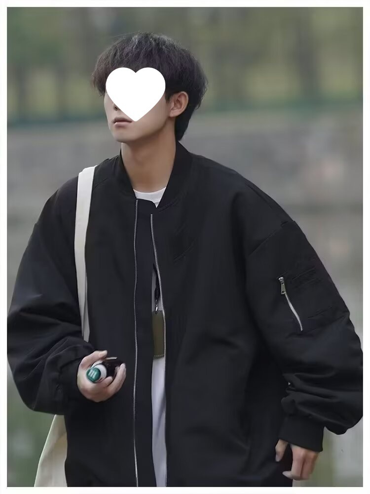 Herren Piloten Baseballjacke Mit Stehkragen Für Den Herbst_voghion.com