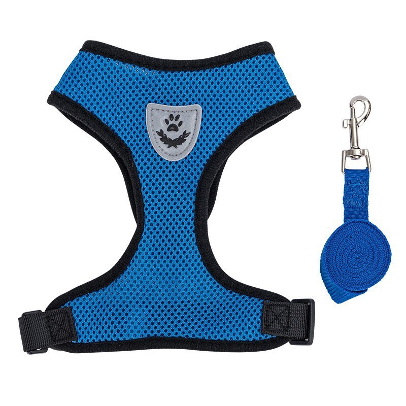 Reflective Pet Harness Vest Set with Leash, Mesh Dog Harness, Breathable and Reflective