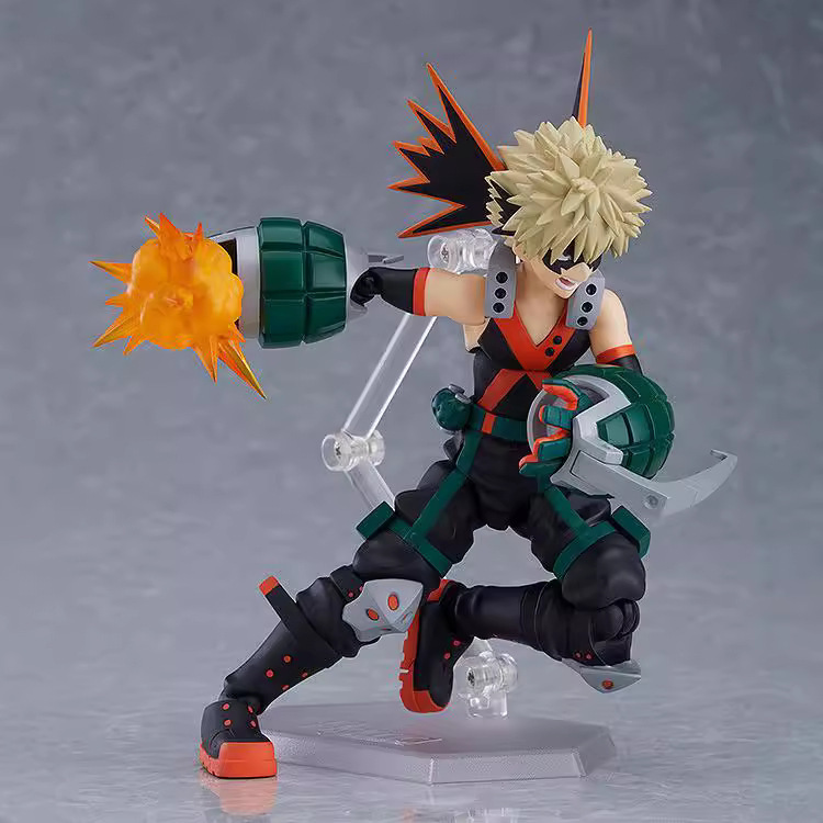 我的英雄学院 Figma 443 爆豪胜己 关节可动 模型盒装手办|undefined