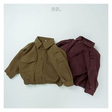 韩版童装2025春秋新款男女童工装夹克美式复古儿童外套休闲百搭