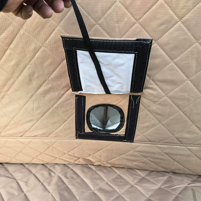 Avtomobil dam çadırları: Insulated Ice Fishing Tent Wind Resistant