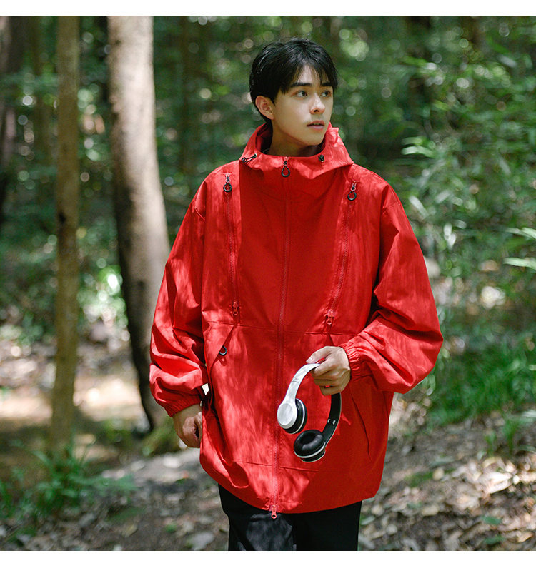 Autumn New Outdoor Mountaineering Clothing Waterproof Stormtrooper and Women's Same Style Multi Zipper workwear Jacket_voghion.com