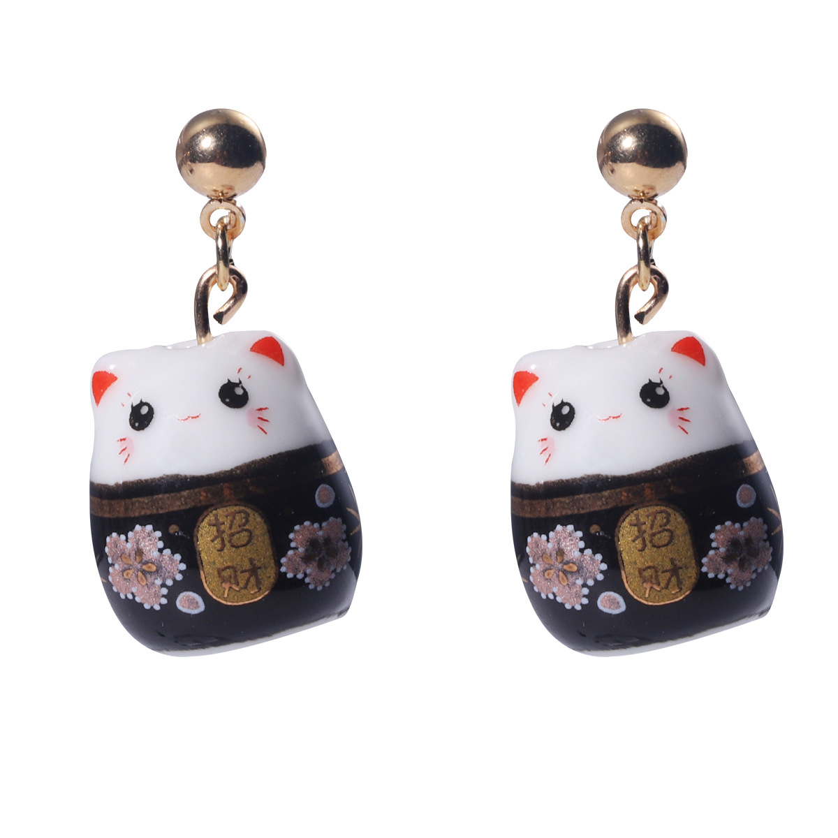 Earrings Classification 1 Pair Quantity 1 Pair Cute Cartoon Ceramics No Inlaid Drop Earrings
