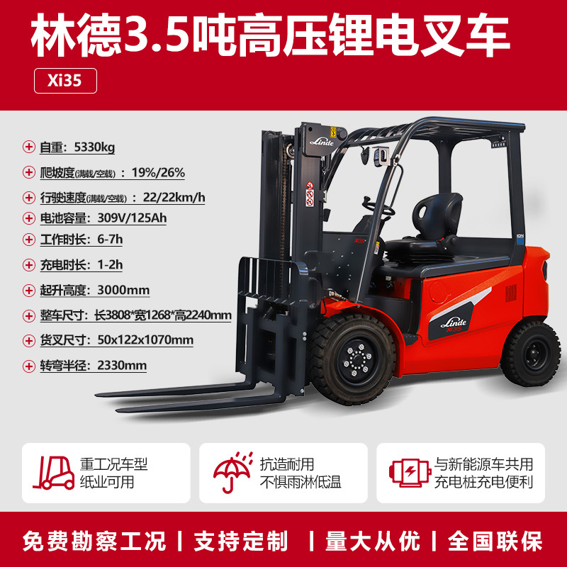 [Depósito] Linde 1.6 - 3.5 toneladas de carga elevadora de balance de batería E16C