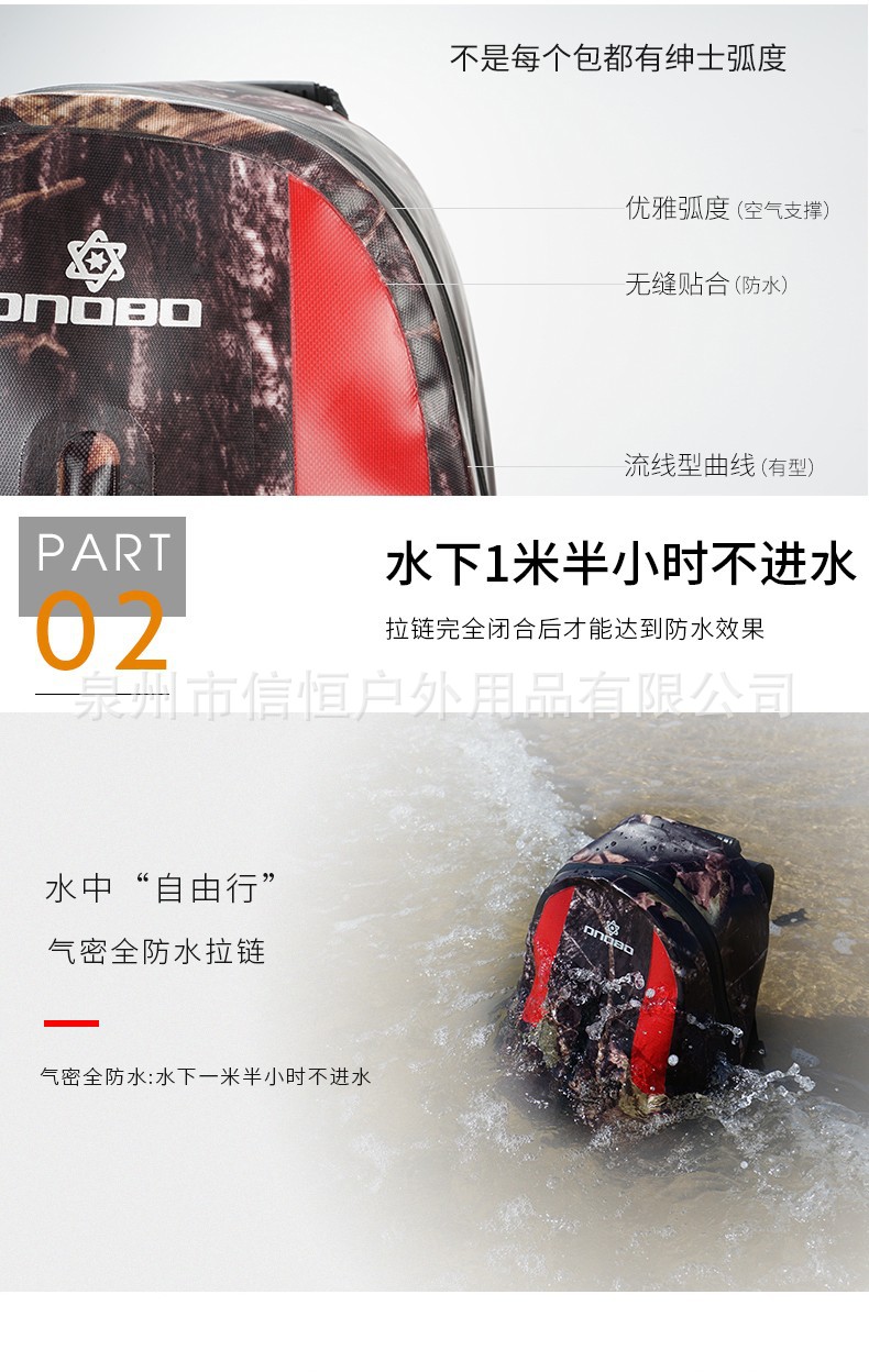 全气密防水双肩背包详情2