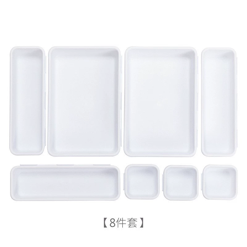 INS wind plastic debris stitching box Student office drawer group combination creative trumpet grid storage box