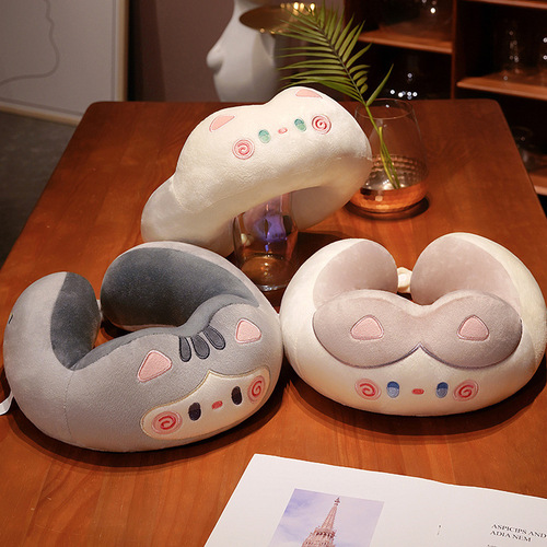 Double hump U-shaped pillow neck pillow special travel portable car pillow neck pillow cute nap cervical pillow
