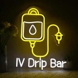 跨境外贸 IV Drip Bar 霓虹灯适用于医疗办公室、IV 治疗诊所装饰