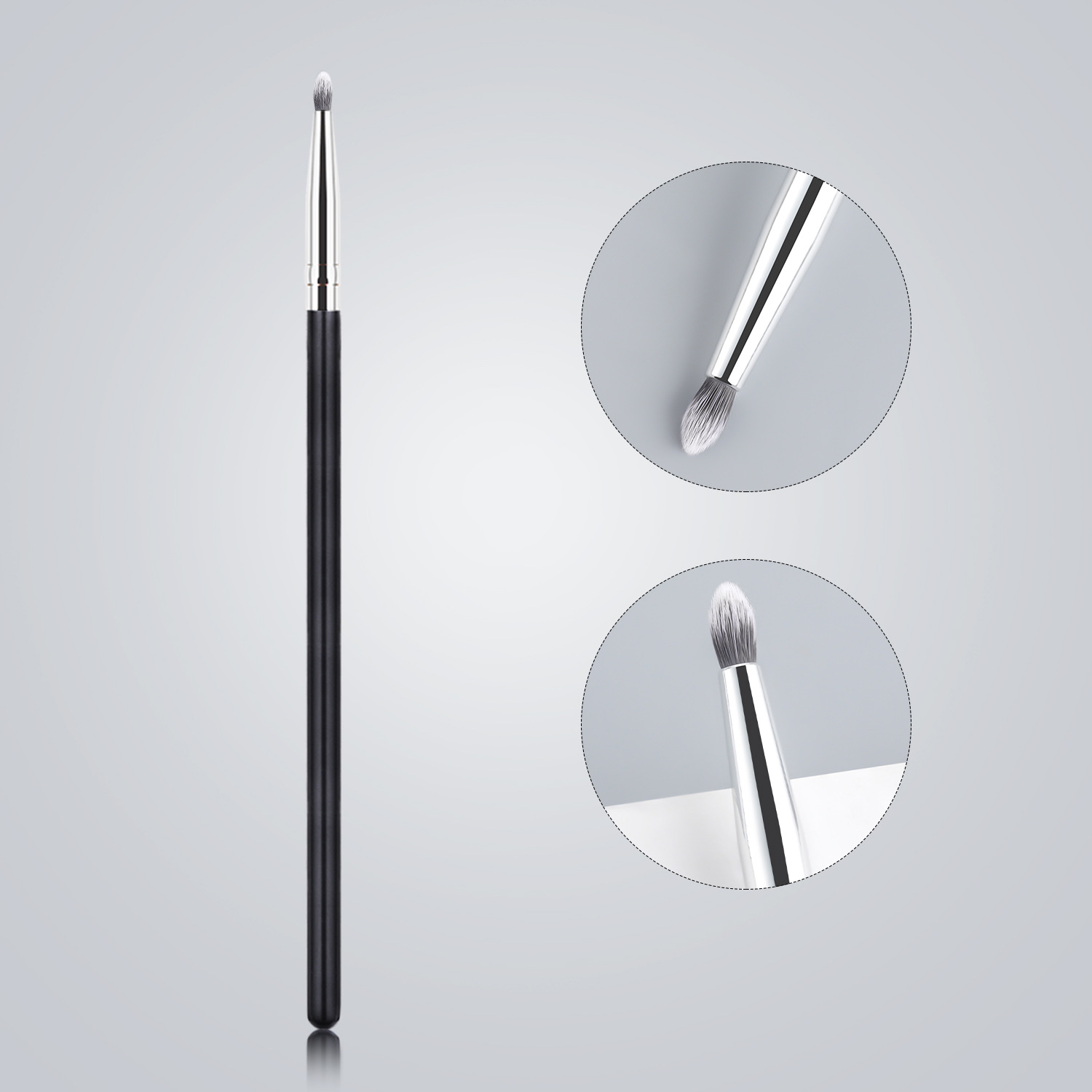 Sombra solo cepillo de maquillaje de alta calidad grande cepillo suelto cepillo de La Fundación cepillo de sombra de ojos cepillo en forma de abanico belleza