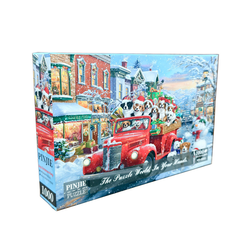 Customized 1000-Piece Jigsaw Puzzle with High Interlocking Rate, Oil Painting Series, Birthday Gift, Gray Card Puzzle, 1000-Piece Creative Puzzle