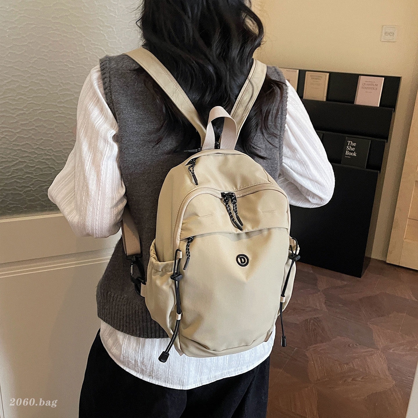 2026 mochila para viajar, mochila casual para mujeres, mochila al aire libre, estudiantes de clase, viaje de gran capacidad, nuevo estilo