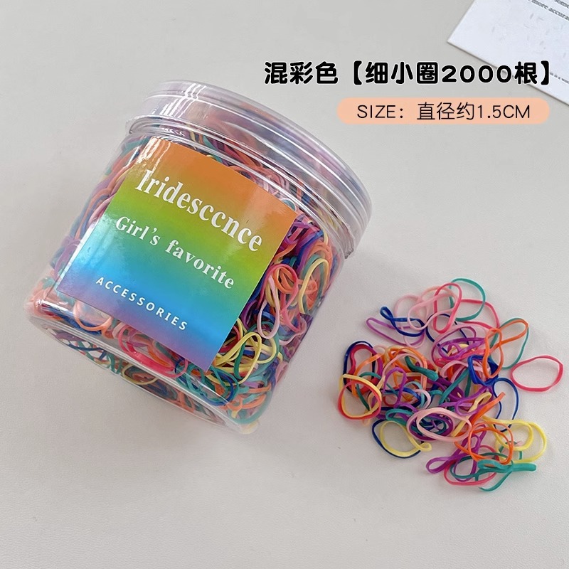 Ligas Elásticas Desechables para Cabello de TPR, Alta Elasticidad, para Niños y Mujeres