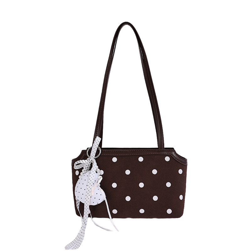 Corea del Sur Xiaozhong Bo puntos bolsos debajo de las axilas mujeres 2026 nueva moda versátil bolsos de hombro de viaje bolsos de mano de alto valor