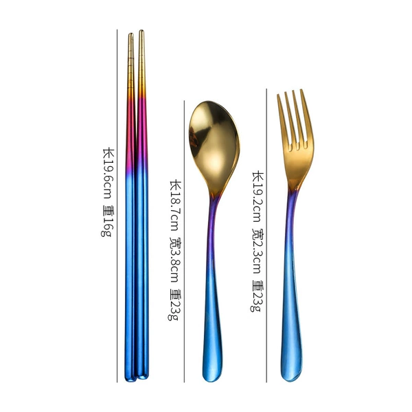 Set, gradient, 3 piece set