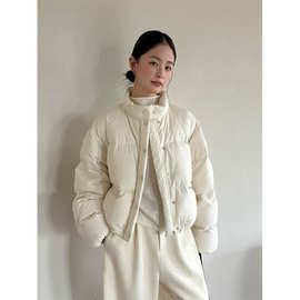 TG 小个子蓬蓬羽绒面包服女2025冬季新款简约保暖宽松厚外套25882