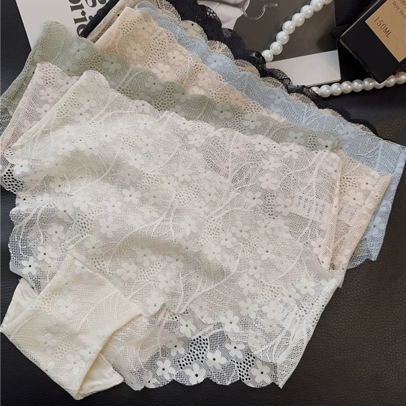  Sexy quick dry lace pants, thin breathable harness, shorts, trousers, french style