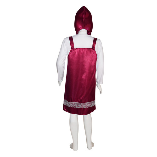 Halloween Martha with Bear Animation Cartoon Character Costume Cosplay Children's Performance Little Red Riding Hood Costume