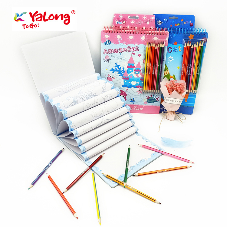 Cuaderno de Dibujo Escolar de PVC Set de 4