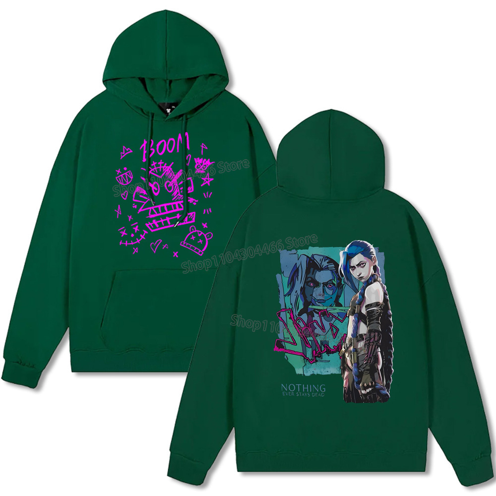 Arcane Hoodie Y2k Clothes Jinx Arcane Pullover for Men/women
