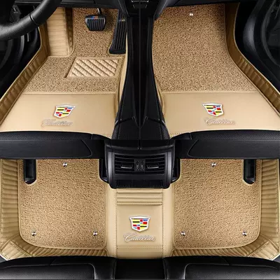 Xt4Xt6 Srxct5Ct4 Surround Car | Universal Foot Pad - double-layer-beige-beige-silk-circle-thickened-and-wear-resistant