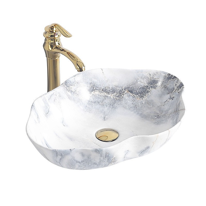 Cuenca de cerámica cuenca de arte cuenca de lavabo doméstica lavabo