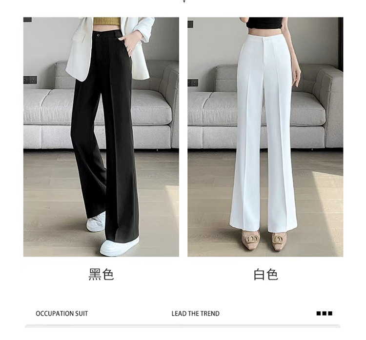 Quần culottes nữ ống rộng cạp cao dáng suông — Màu đen chi tiết 6