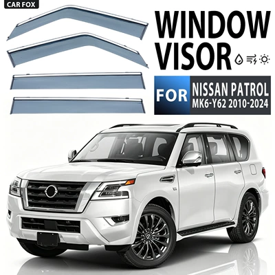 Rain shield — Nissan Patrol Y63 Y62 - standard-packaging-patrol-mk6-y62-2010-2024-pc-lb-with-bright-strip-rain-shield