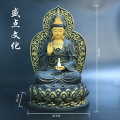 香灰背光观音佛像神像批发彩绘工艺摆件厂家直销佛像摆件