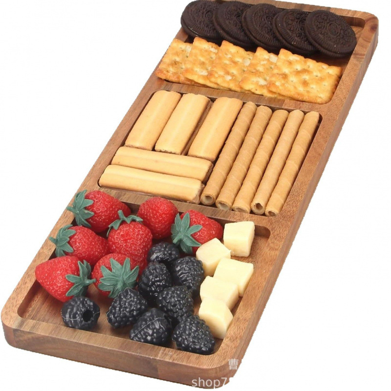 客厅桌面木质零食点心托盘相思木水果装饰托盘酒店实木餐用托盘