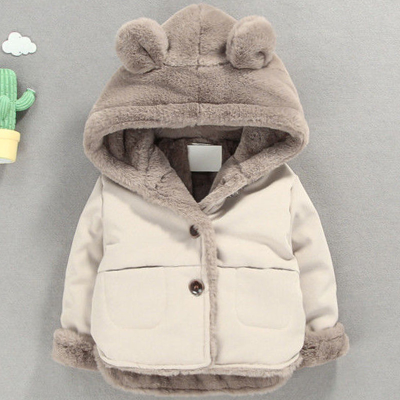 宝宝婴儿冬装加绒加厚秋冬外套冬衣一岁六个月男女童棉服冬季棉衣