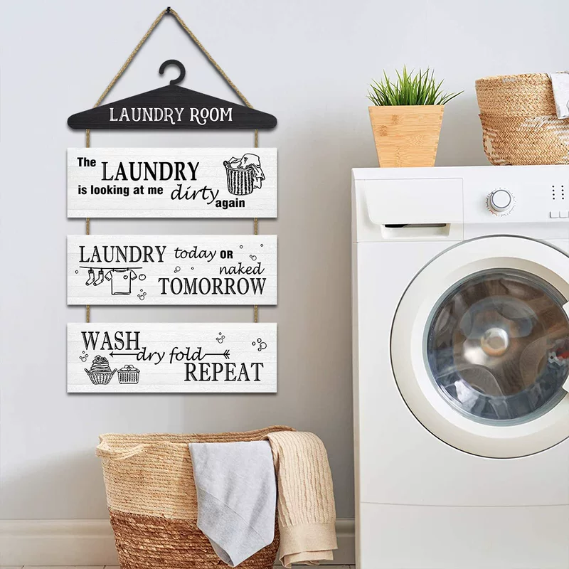 Стенная декоративная стена - настенная европейская прачечная декоративная деревянная перечисленная прачечная стена украшение деревянная карта правила предупреждающая плита