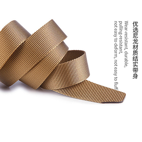 Tactical Nylon Men's Outdoor Belt Cobra Silver Canvas Wholesale Quick-Release Pants Belt Drop Ship One Piece