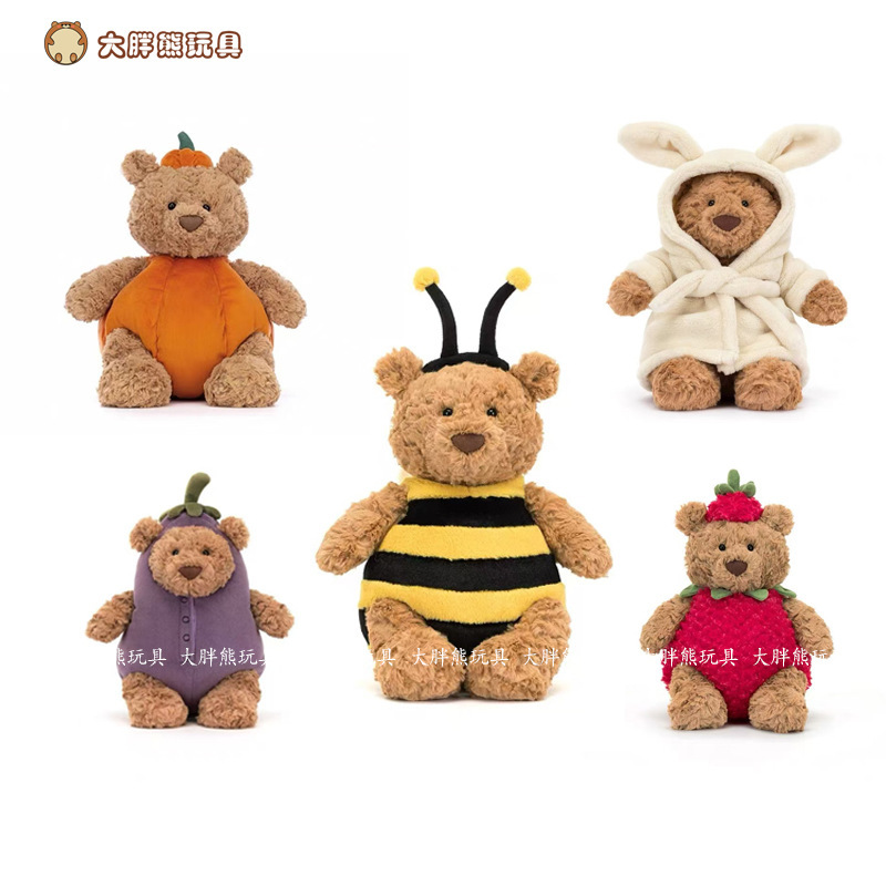 Trendy Jc British Bee Barcelona Bear Stuffed Toy Barcelona Bear Doll Teddy Bear Doll Dropshipping