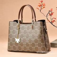 網紅包包新款2023大包大容量印花手提包托特包中年媽媽包輕奢百搭