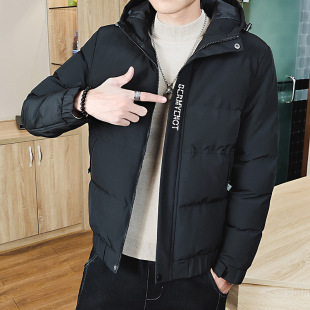 Cotton-padded jacket men's new overalls cotton-padded jacket winter clothing thickened cotton-padded jacket clothing autumn and winter hooded warm coat men's clothing
