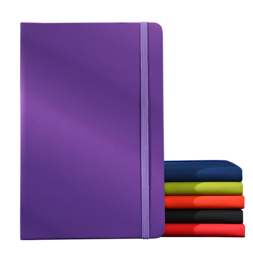 A5 Notebook Strap Notebook Work Leather-Faced Meeting Record Diary Simple College Student Notepad Wholesale
