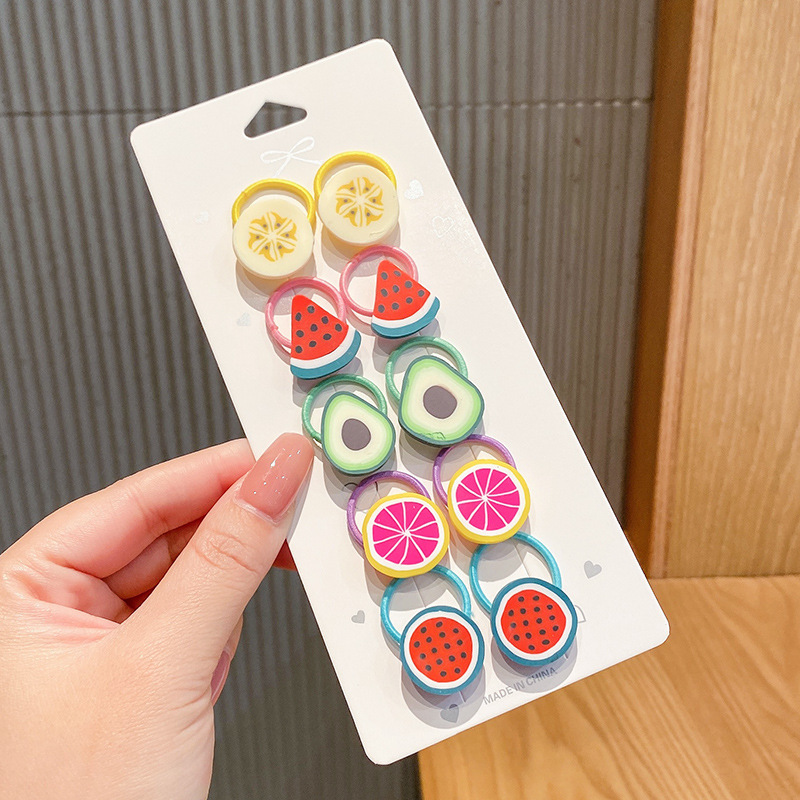 Los niños de la banda del pelo del bebé de la historieta no lastiman la banda de goma del pelo de la niña volumen del pelo menos cuerda del pelo del bebé