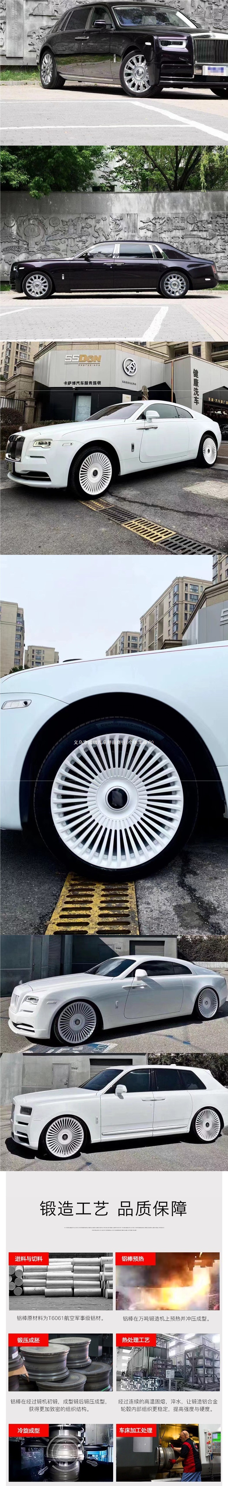 20 21 22inch Forged wheel rims suitable for Rolls-Royce Cullinan BB version Phantom Ghost Ghostman