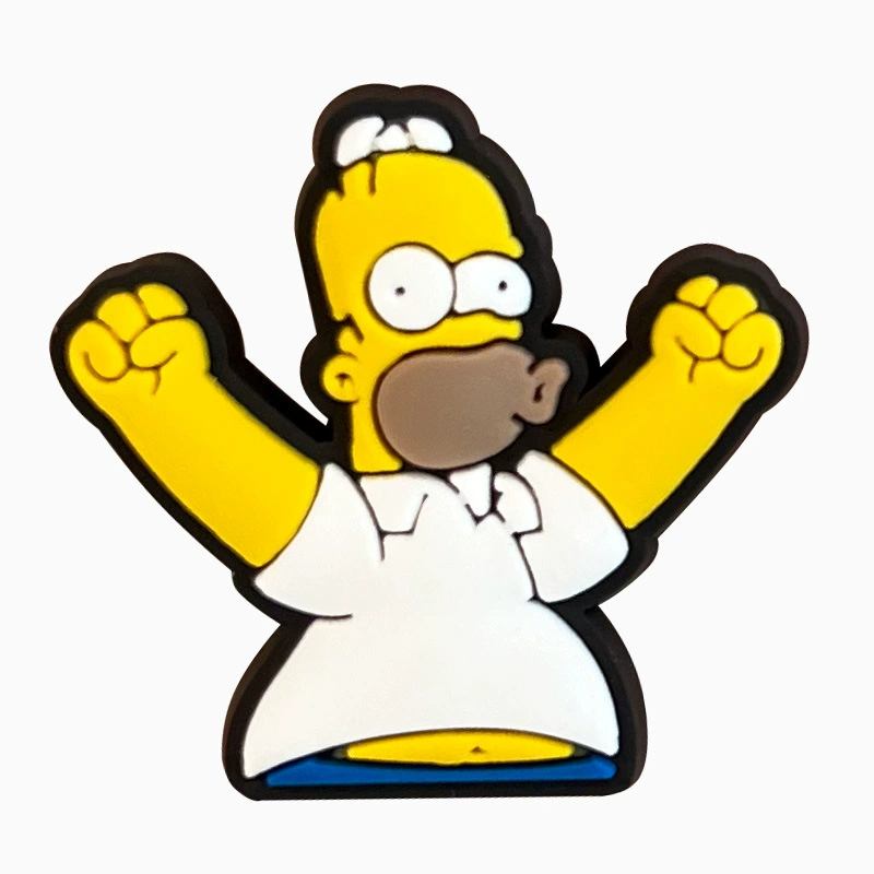 Подвески для обуви (серия Simpsons) Кроки-жиботы, одна подвеска для обуви, 18 вариантов цвета