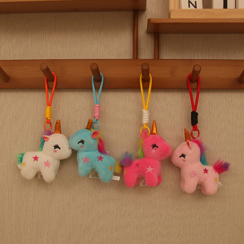 New Cute Internet Celebrity Unicorn Plush Toy Doll Pony Doll Rag Doll Keychain Bag Pendant