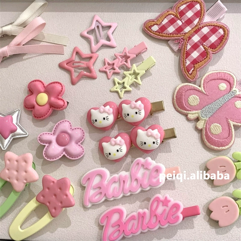 Заколка, челка, милые заколки, аксессуар для волос, цветочный
