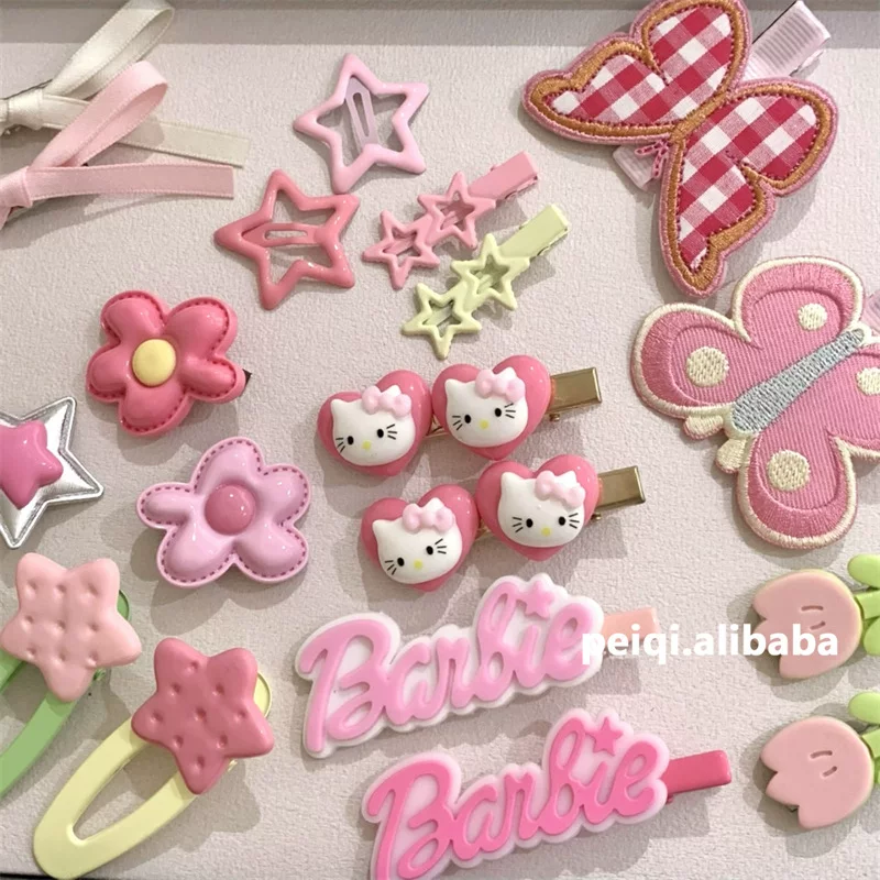 Заколка, челка, милые заколки, аксессуар для волос, цветочный