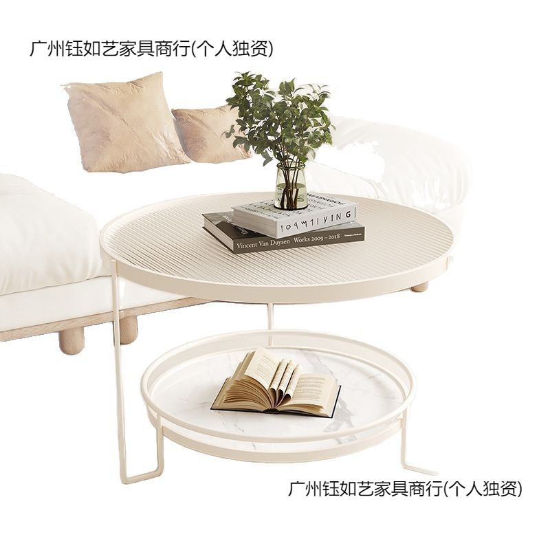 网红现代意式长虹茶几小户型客厅圆形家用极简迷你小桌子|undefined