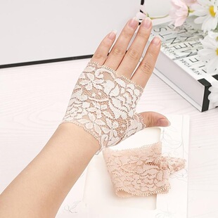 U 64863 Lace Fingers Gloves for Driving Sun Protection ��