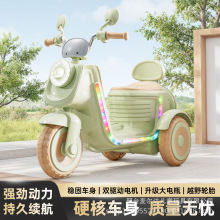 新款儿童电动三轮摩托车男女孩电瓶车宝宝可座遥控玩具车周岁礼物